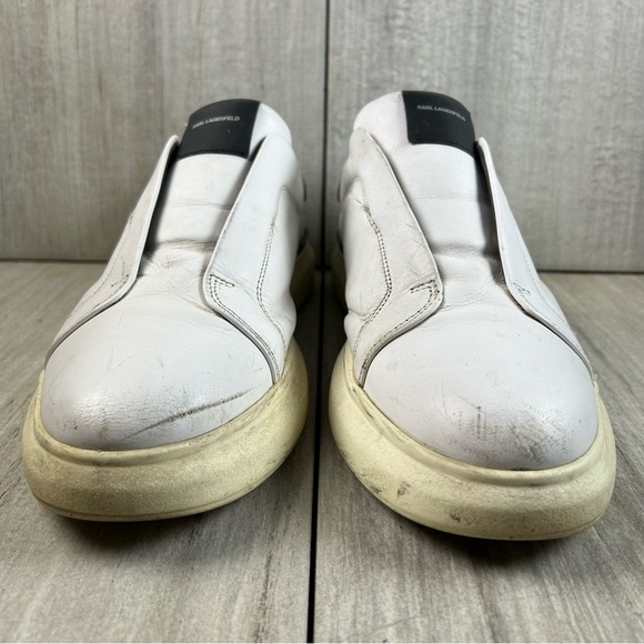Karl Lagerfeld Paris Leather Slip On Sneaker Casual Shoe Men’s Sneaker Size 9 - Picture 5 of 10